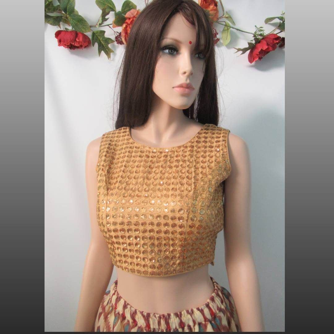image of Gold blouse 
